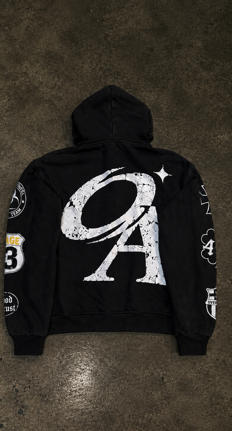 “Overly Apparel” Zipup Hoodie